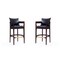 Manhattan Comfort Ritz Barstool in Black and Dark Walnut, PK2 2-BS013-BK - alternate 1